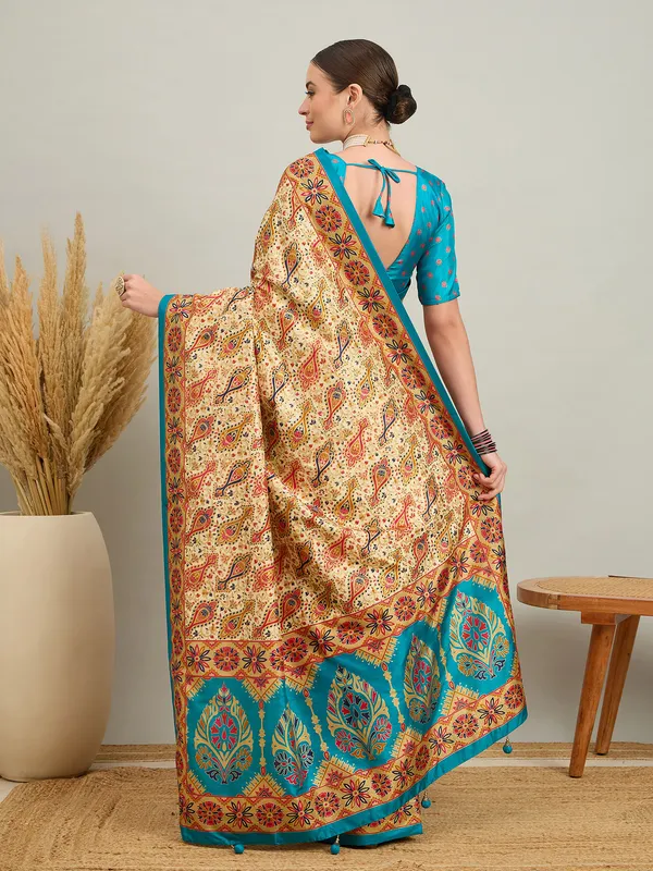 Women's_Silk_Blend_Light_Blue_Digital_Print_Designer_Saree_With_Blouse_Piece
