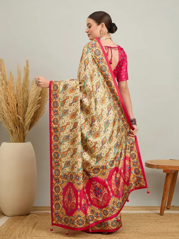 Women's_Silk_Blend_Pink_Digital_Print_Designer_Saree_With_Blouse_Piece