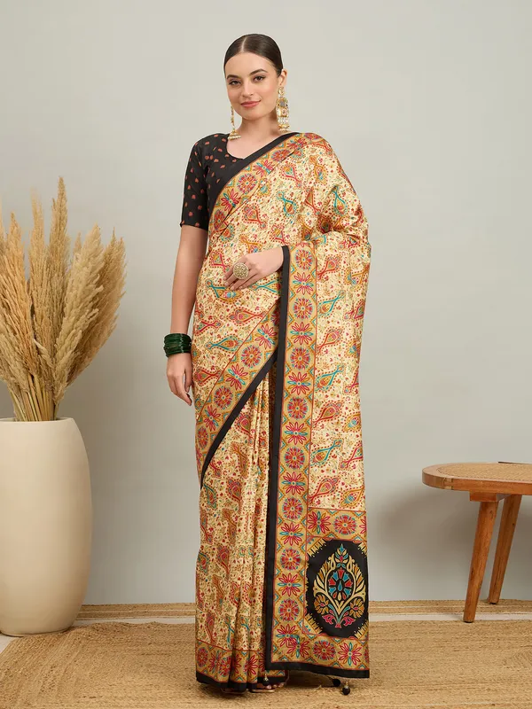 Women's_Silk_Blend_Black_Digital_Print_Designer_Saree_With_Blouse_Piece