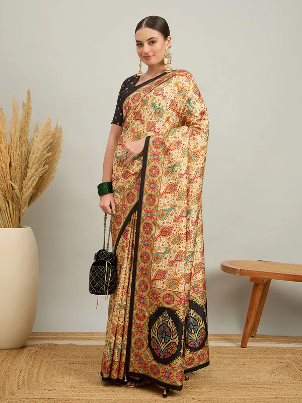 Women's_Silk_Blend_Black_Digital_Print_Designer_Saree_With_Blouse_Piece