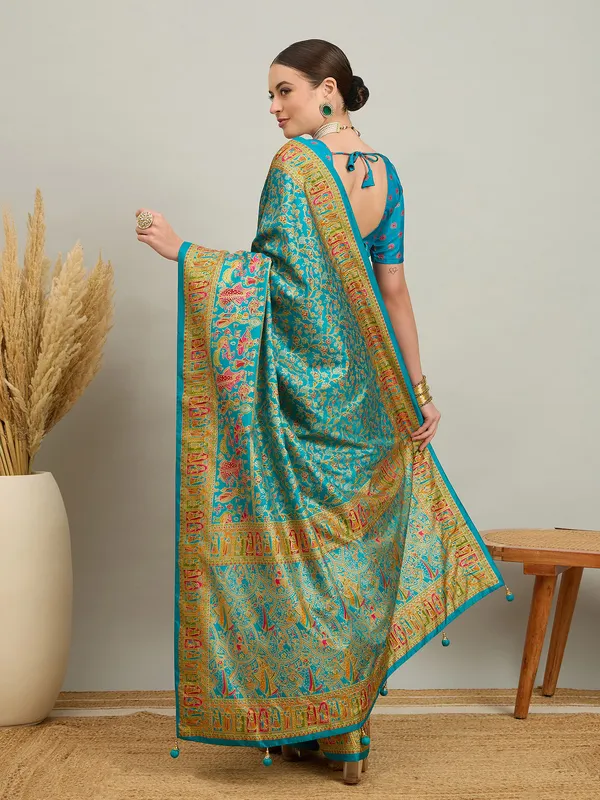 Women's_Silk_Blend_Light_Blue_Digital_Print_Designer_Saree_With_Blouse_Piece