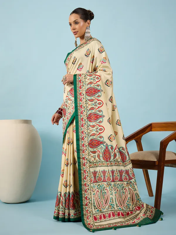 Women's_Silk_Blend_Off_White_Digital_Print_Designer_Saree_With_Blouse_Piece