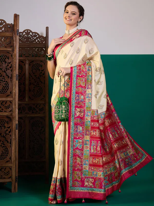 Women's_Silk_Blend_Pink_Digital_Print_Designer_Saree_With_Blouse_Piece
