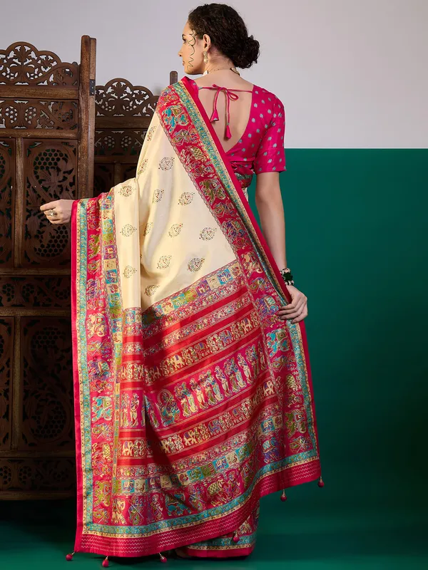 Women's_Silk_Blend_Pink_Digital_Print_Designer_Saree_With_Blouse_Piece