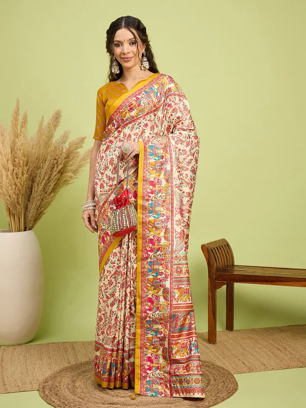 Women's_Silk_Blend_Assorted_Digital_Print_Designer_Saree_With_Blouse_Piece