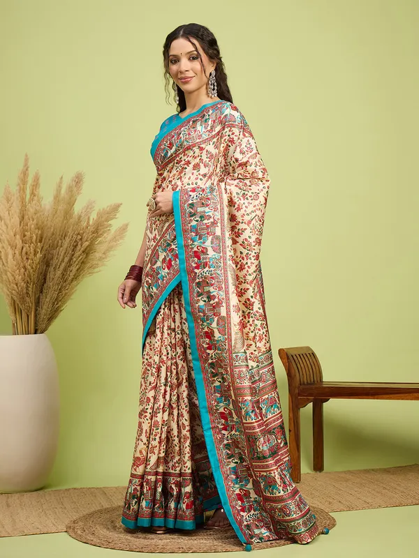 Women's_Silk_Blend_Assorted_Digital_Print_Designer_Saree_With_Blouse_Piece