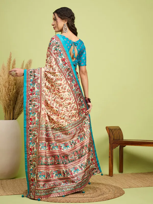 Women's_Silk_Blend_Assorted_Digital_Print_Designer_Saree_With_Blouse_Piece