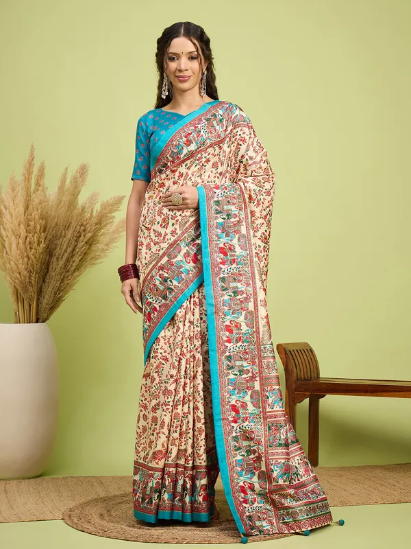 Women's_Silk_Blend_Assorted_Digital_Print_Designer_Saree_With_Blouse_Piece