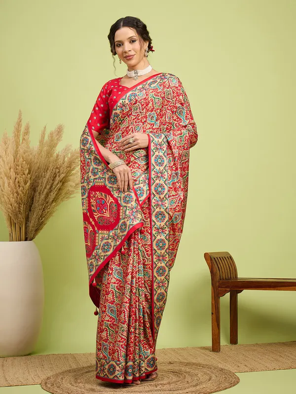 Women's_Silk_Blend_Assorted_Digital_Print_Designer_Saree_With_Blouse_Piece