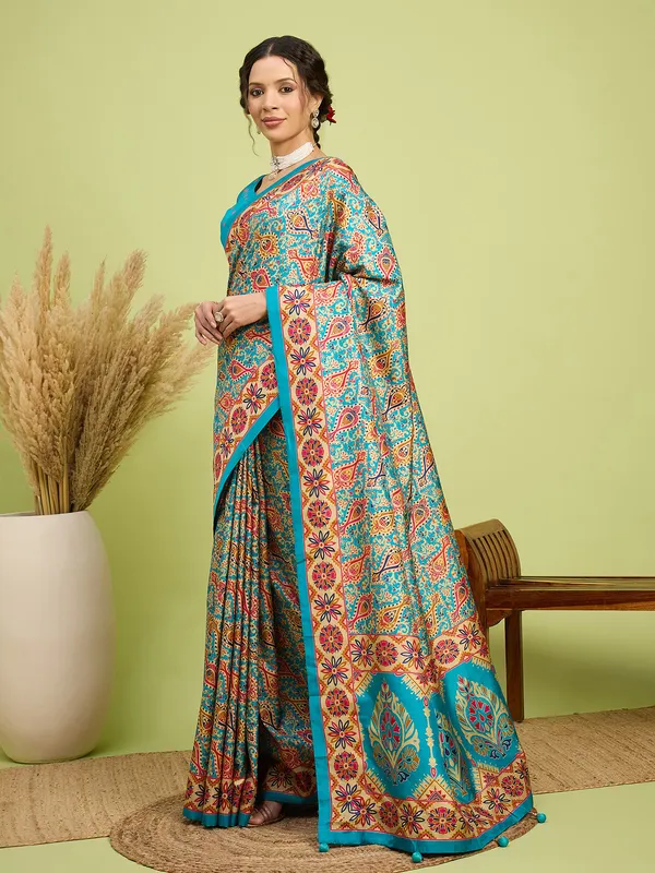 Women's_Silk_Blend_Assorted_Digital_Print_Designer_Saree_With_Blouse_Piece