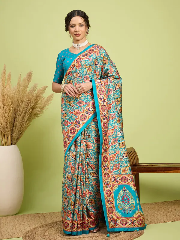 Women's_Silk_Blend_Assorted_Digital_Print_Designer_Saree_With_Blouse_Piece