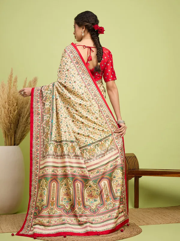 Women's_Silk_Blend_Cream_Digital_Print_Designer_Saree_With_Blouse_Piece