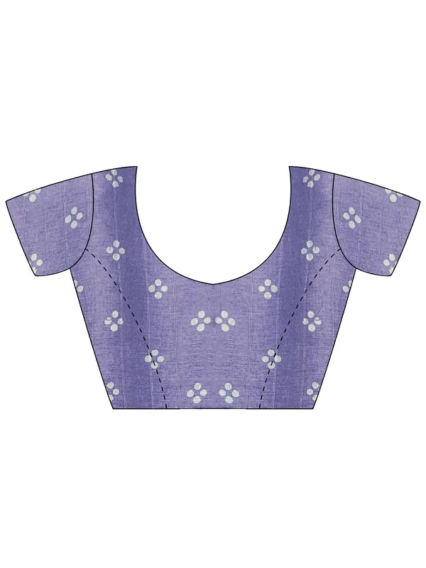 Women's_Silk_Blend_Lavender_Printed_Designer_Saree_With_Blouse_Piece