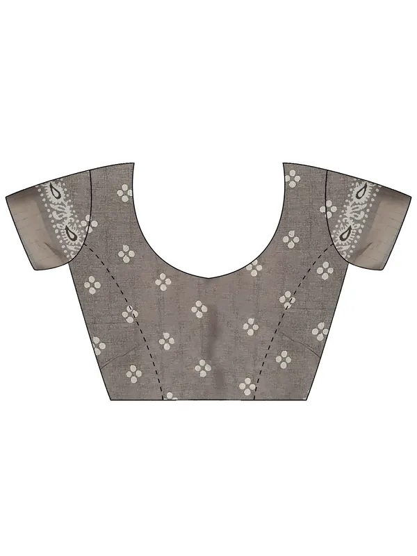 Women's_Silk_Blend_Cream_Printed_Designer_Saree_With_Blouse_Piece