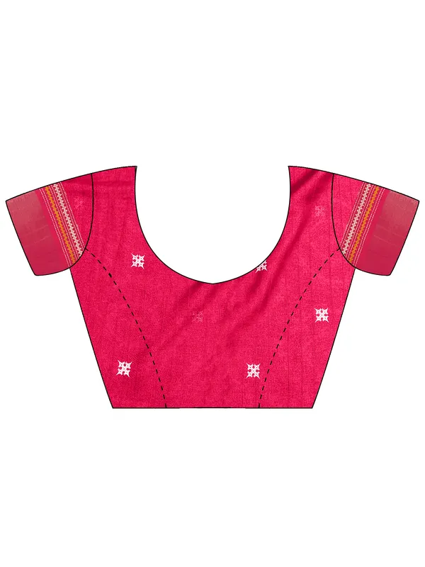 Women's_Silk_Blend_Pink_Printed_Designer_Saree_With_Blouse_Piece