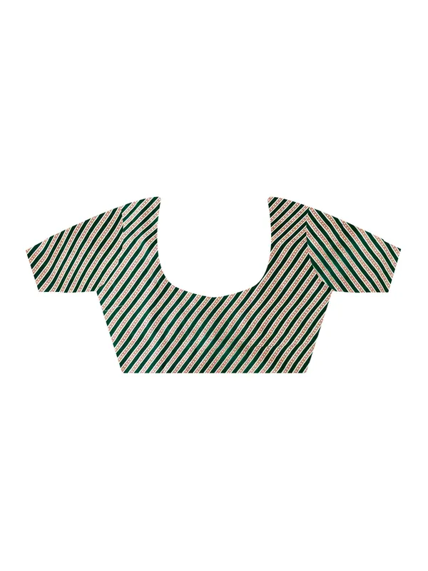 Women's_Crepe_Green_Printed_Designer_Saree_With_Blouse_Piece