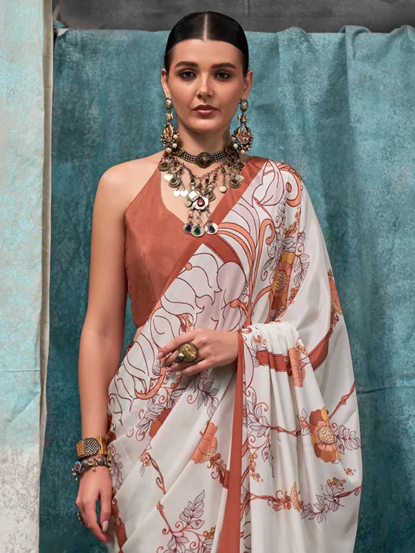 Women's_Crepe_Off_White_Printed_Designer_Saree_With_Blouse_Piece
