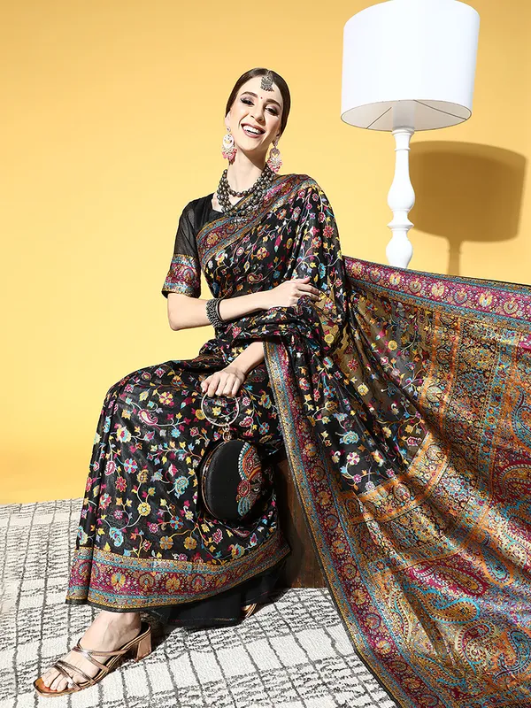 Women's_Silk_Blend_Black_Woven_Design_Celebrity_Saree_With_Blouse_Piece