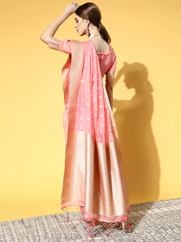 Women's_Silk_Blend_Light_Blue_Woven_Design_CelebritySaree_With_Blouse_Piece
