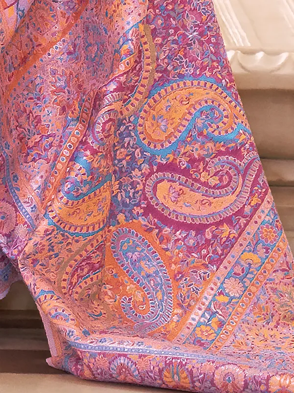 Women's_Silk_Blend_Lavender_Woven_Design_Celebrity_Saree_With_Blouse_Piece