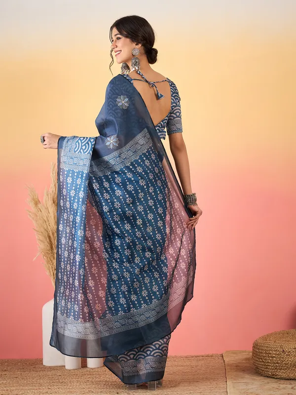 Women's_Silk_Blend_Blue_Printed_Designer_Saree_With_Blouse_Piece