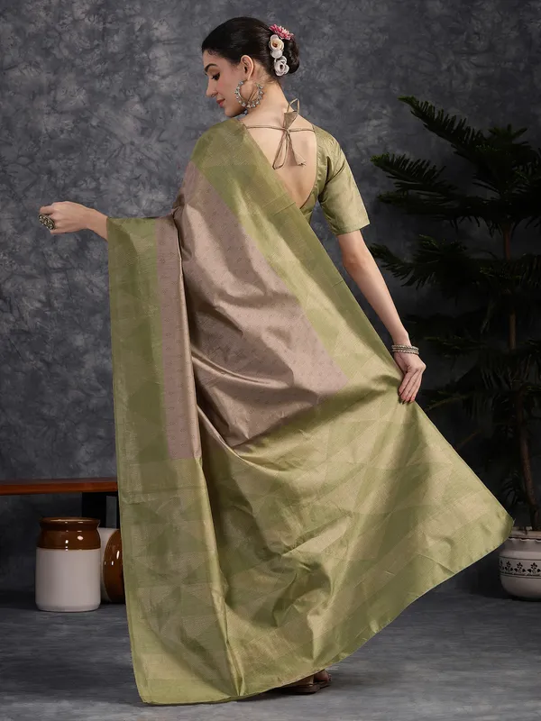 Women's_Silk_Blend_Light_Brown_Printed_Designer_Saree_With_Blouse_Piece