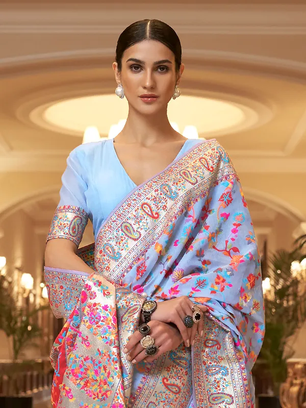 Women's_Silk_Blend_Blue_Woven_Design_Celebrity_Saree_With_Blouse_Piece