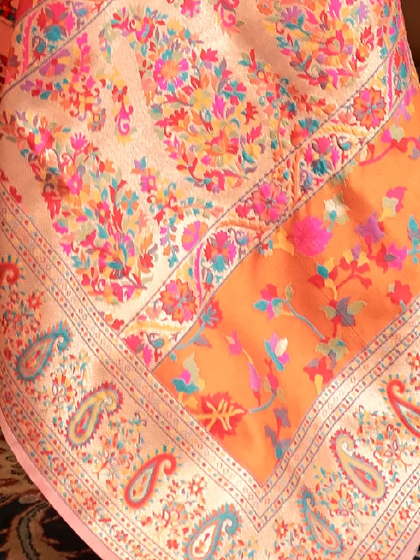 Women's_Silk_Blend_Peach_Woven_Design_Celebrity_Saree_With_Blouse_Piece