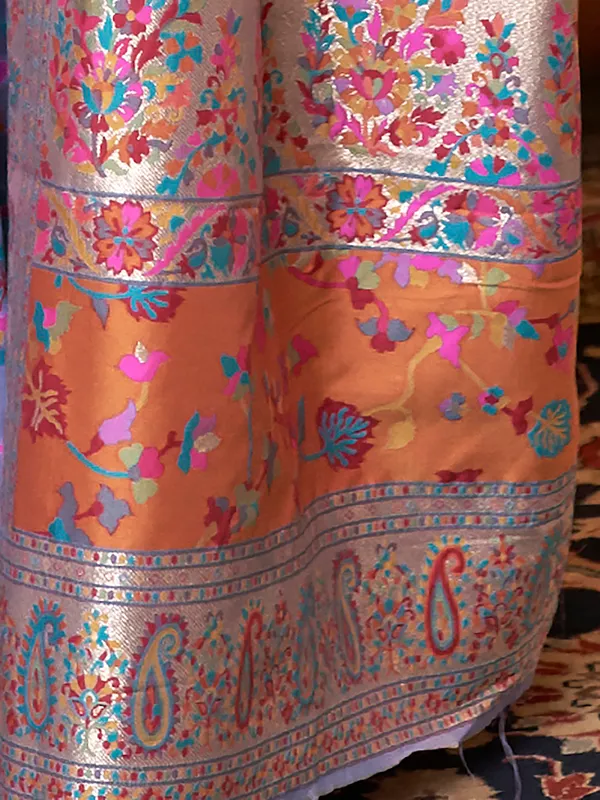 Women's_Silk_Blend_Lavender_Woven_Design_Celebrity_Saree_With_Blouse_Piece