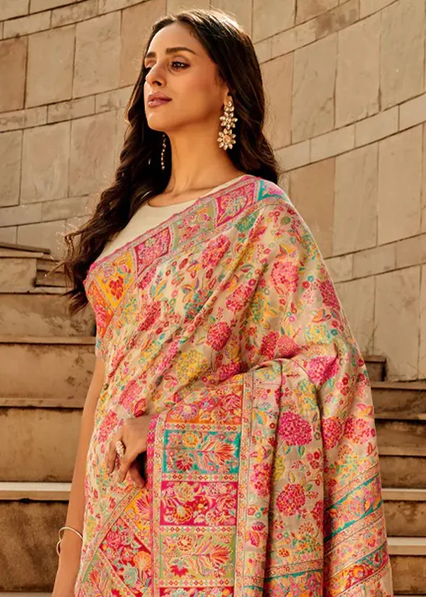 Women's_Cotton_Silk_Beige_Woven_Design_Designer_Saree_With_Blouse_Piece