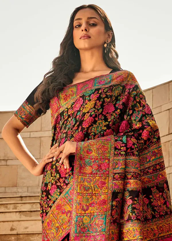 Women's_Cotton_Silk_Black_Woven_Design_Designer_Saree_With_Blouse_Piece