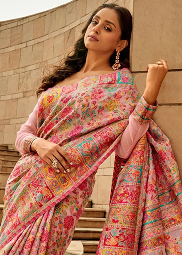Women's_Cotton_Silk_Pink_Woven_Design_Designer_Saree_With_Blouse_Piece