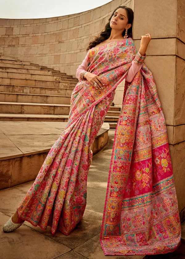 Women's_Cotton_Silk_Pink_Woven_Design_Designer_Saree_With_Blouse_Piece