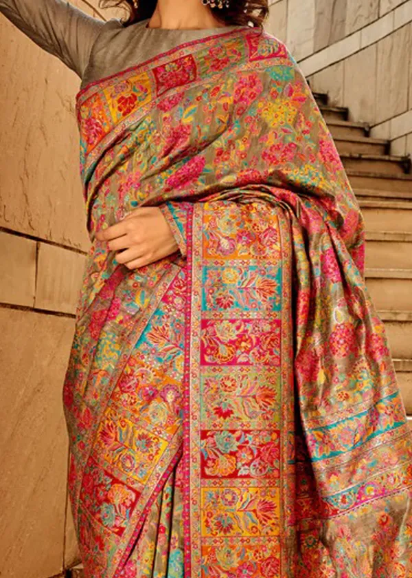 Women's_Cotton_Silk_Grey_Woven_Design_Designer_Saree_With_Blouse_Piece