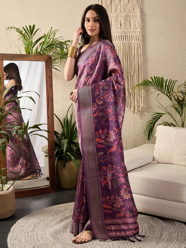 Women's_Kanjeevaram_Silk_Purple_Digital_Print_Designer_Saree_With_Blouse_Piece