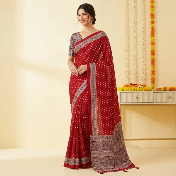 Women's_Crepe_Red_Printed_Designer_Saree_With_Blouse_Piece