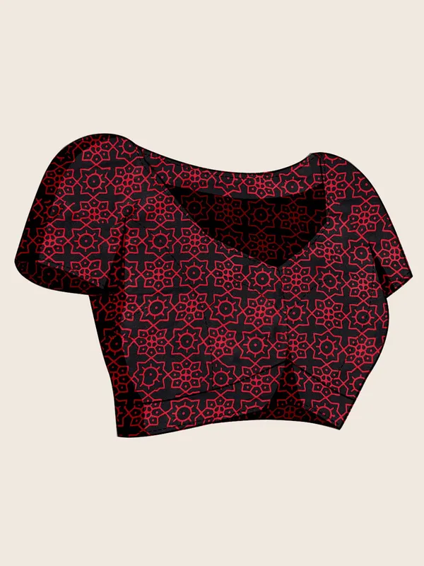 Women's_Satin_Black_Printed_Designer_Saree_With_Blouse_Piece