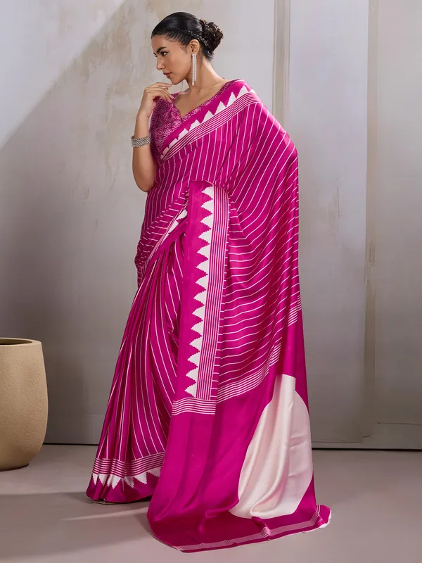 Women's_Satin_Pink_Printed_Designer_Saree_With_Blouse_Piece