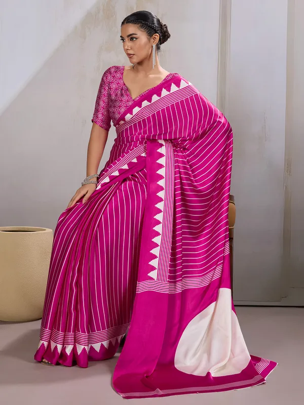 Women's_Satin_Pink_Printed_Designer_Saree_With_Blouse_Piece