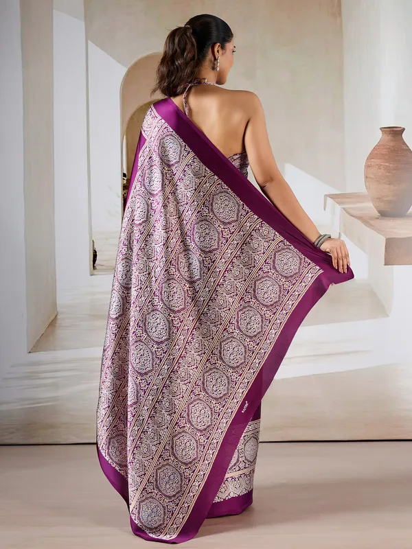Women's_Satin_Purple_Printed_Designer_Saree_With_Blouse_Piece