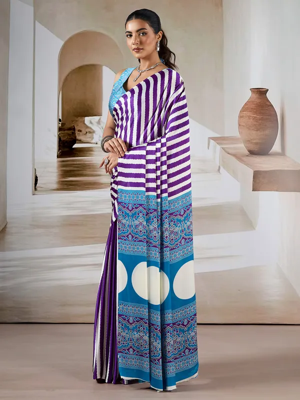Women's_Satin_Purple_Printed_Designer_Saree_With_Blouse_Piece