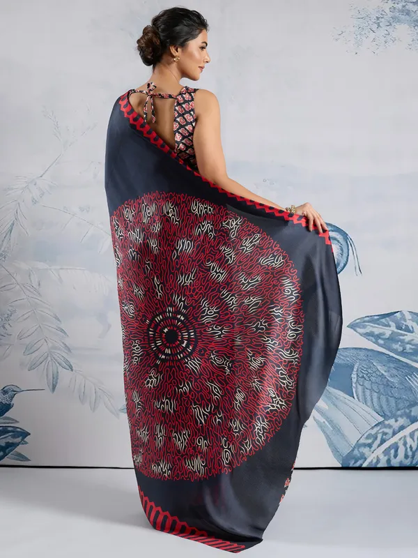 Women's_Satin_Black_Printed_Designer_Saree_With_Blouse_Piece