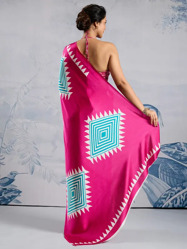 Women's_Satin_Silk_Pink_Printed_Designer_Saree_With_Blouse_Piece