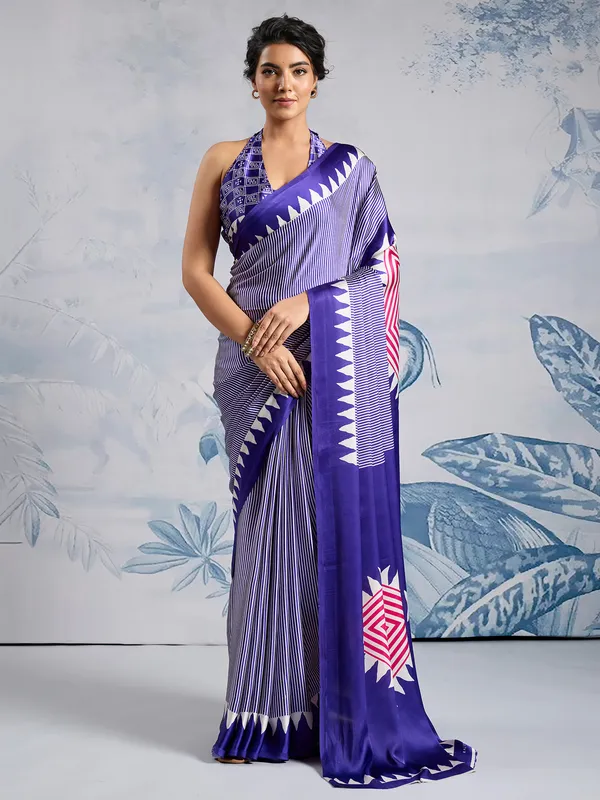 Women's_Satin_Silk_Purple_Printed_Designer_Saree_With_Blouse_Piece