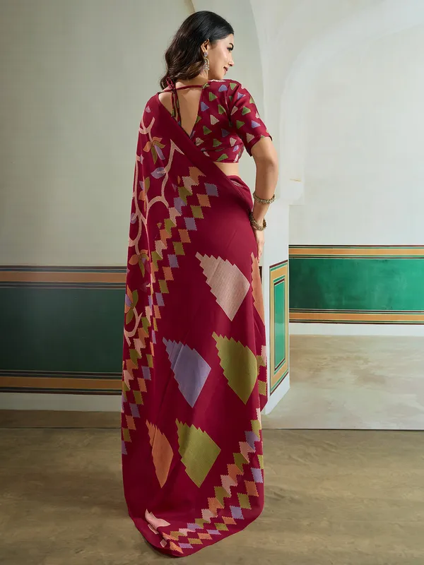 Women's_Pure_Silk_Maroon_Printed_Designer_Saree_With_Blouse_Piece