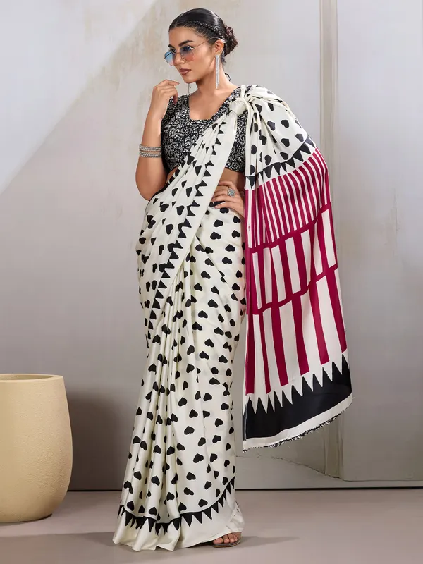 Women's_Satin_White_Printed_Designer_Saree_With_Blouse_Piece
