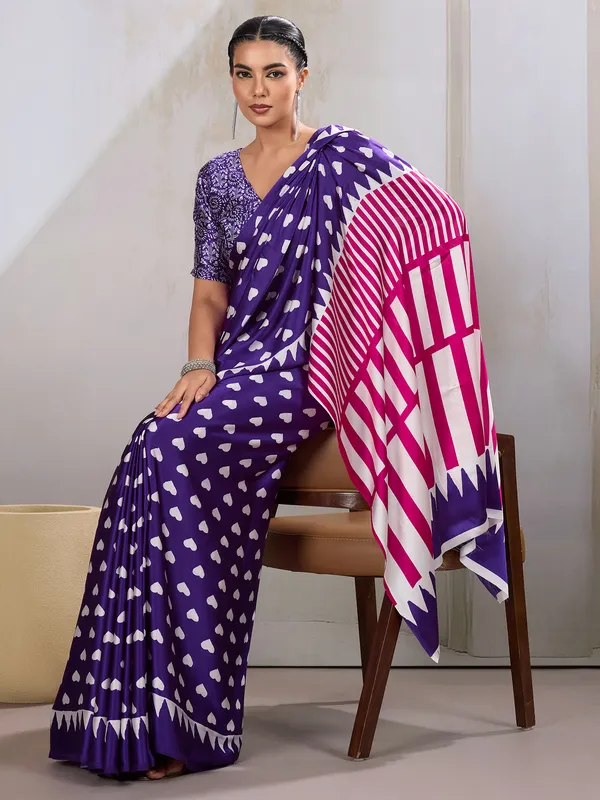 Women's_Satin_Purple_Printed_Designer_Saree_With_Blouse_Piece