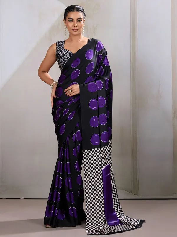 Women's_Satin_Purple_Printed_Designer_Saree_With_Blouse_Piece