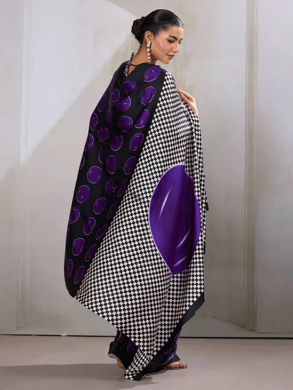 Women's_Satin_Purple_Printed_Designer_Saree_With_Blouse_Piece