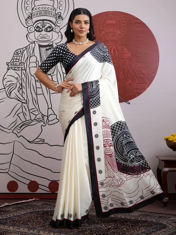 Women's_Satin_White_Printed_Designer_Saree_With_Blouse_Piece